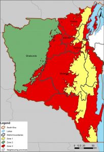 Zones bioclimatiques du Sud Kivu